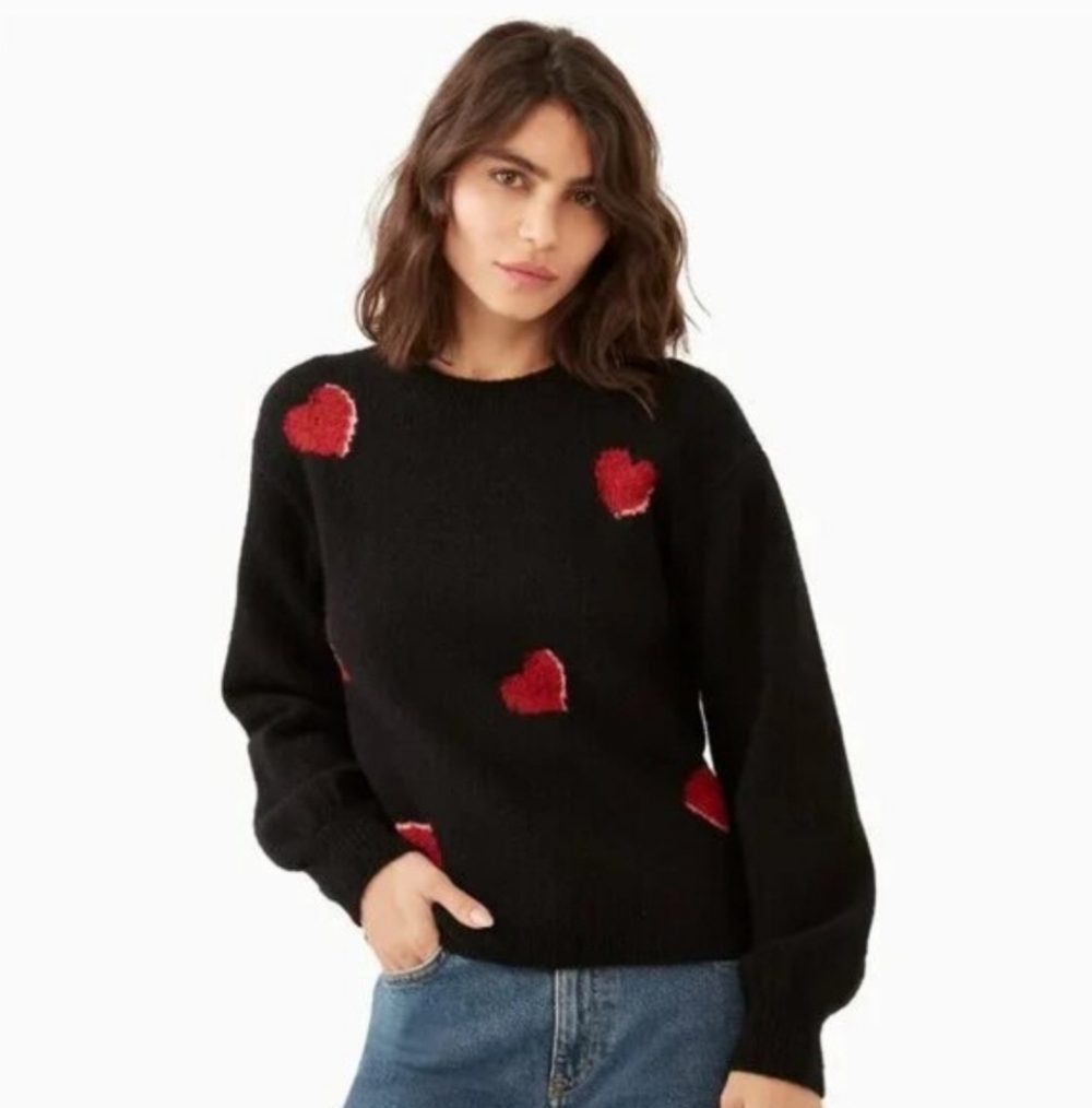 Kate Spade Red Heart Sweater
